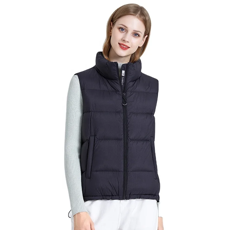 

[TANBOER-TB200012]Good quality factory directly custom winter down puffer vest for women