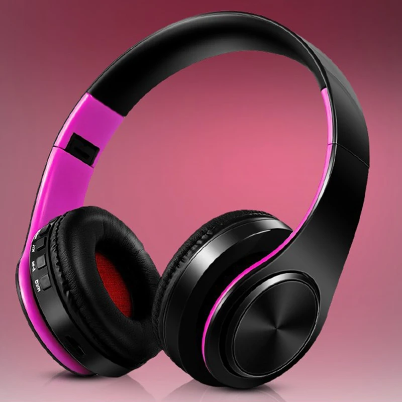 Портативные беспроводные наушники Bluetooth Hi Fi стерео Складная гарнитура аудио Mp3