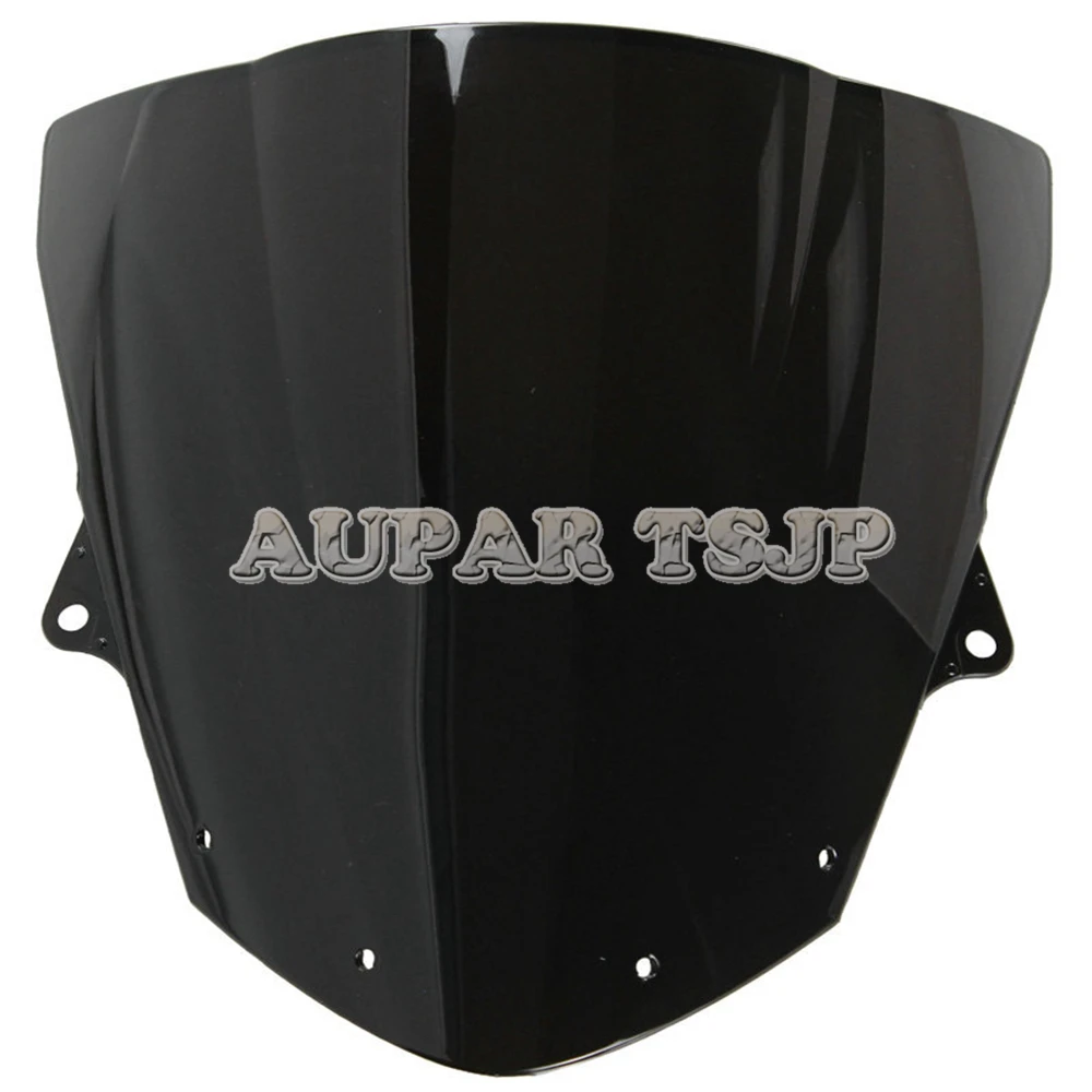 Двойной пузырь Копченый синий прозрачный велосипед аксессуар ветровое стекло