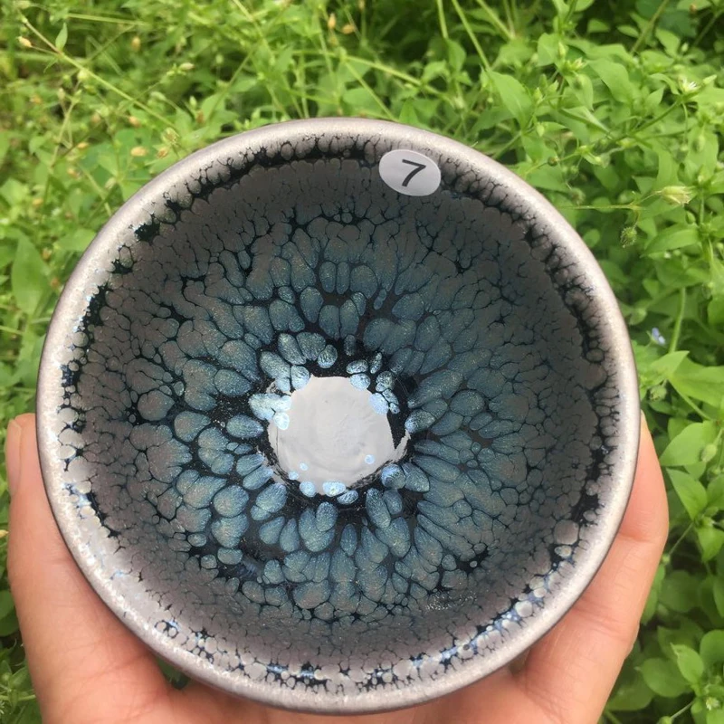

Чайная чаша Jianzhan Tenmokus, хорошая глазурованная фарфоровая керамическая керамика, ремесла в стиле древней династии песни, чашка, Китайская ант...