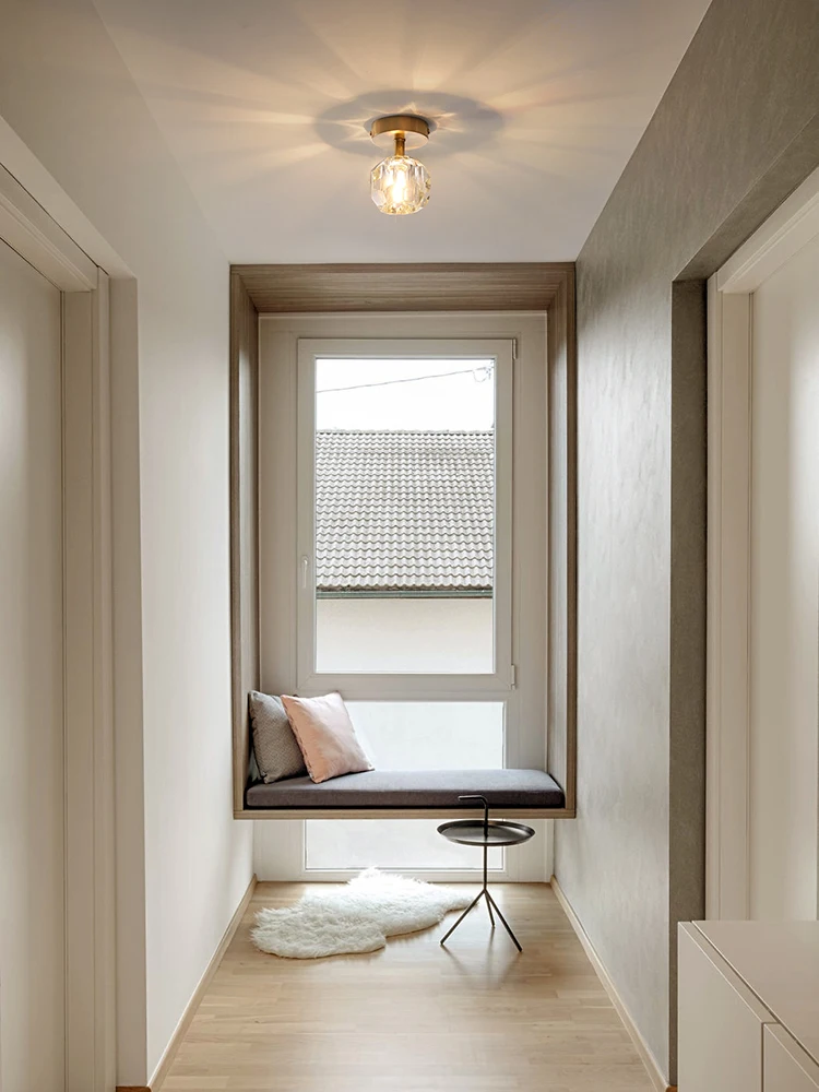 Светодиодный медный пуховой светильник MOONSHADOW креативный хрустальный для