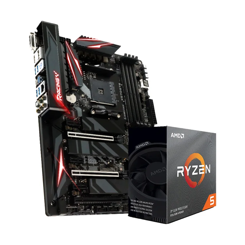 Процессор AMD Ryzen R5 3600 в коробке для настольного компьютера процессор Biostar X570GT