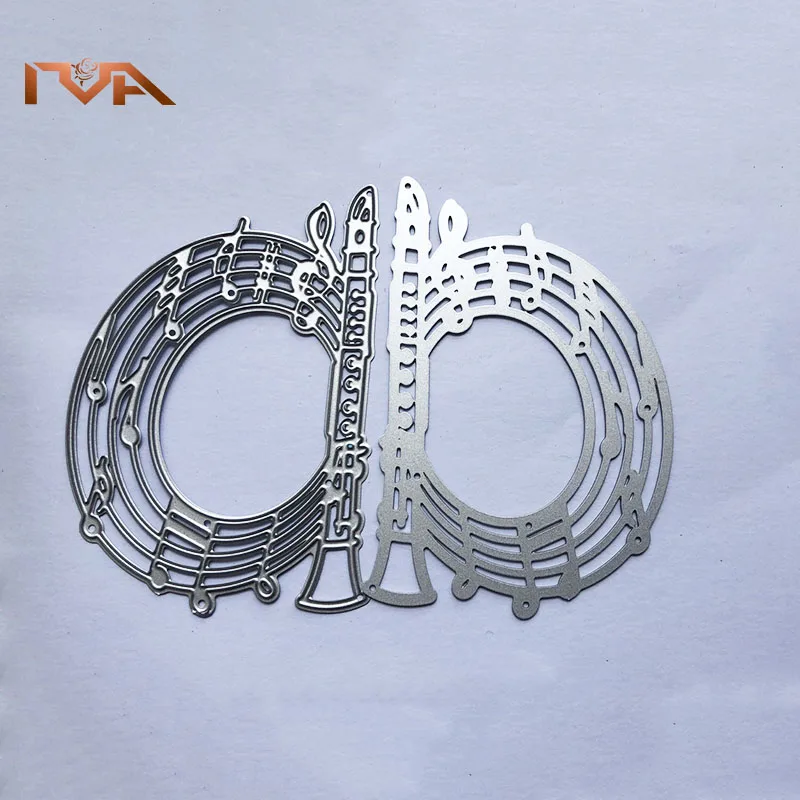 Кларнет для скрапбукинга металлические Вырубные штампы работа с музыкальной