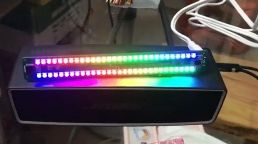 Двойной 30 индикатор уровня аудио музыкальный спектра стерео усилитель мощности