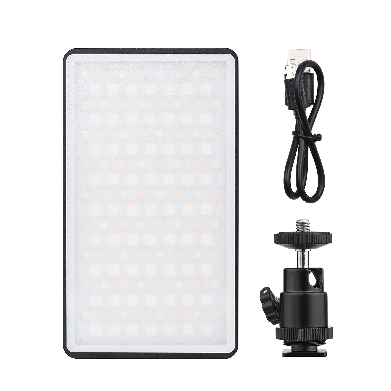 

Portable Pocket RGB LED Video Camera Light 2500K-8500K CRI 95+ Lamp with OLED Display Type-C Port for Live Streaming Photography