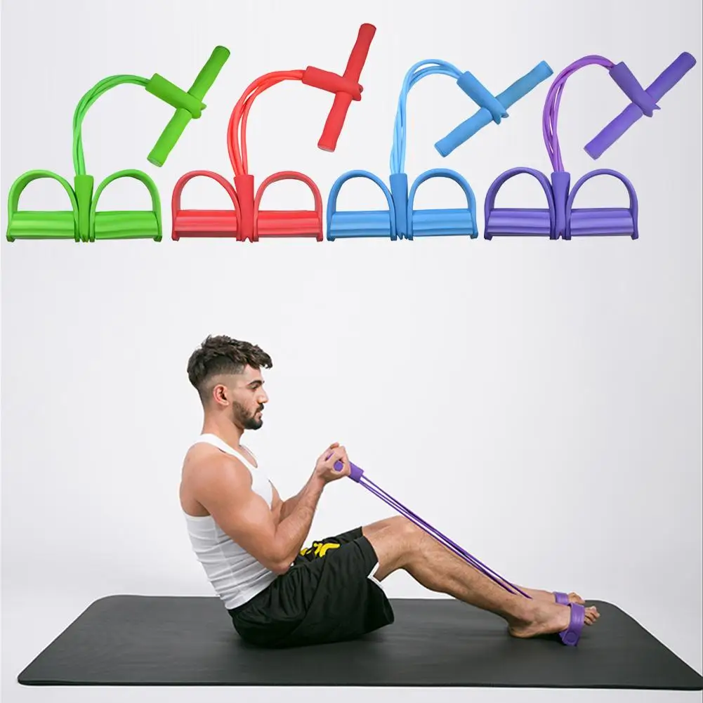

4 Resistance Bands Fitness Elastic Pull Ropes Exerciser Rower Belly Home Gym Sport Elastic Bands For Workout Fitness Equipment
