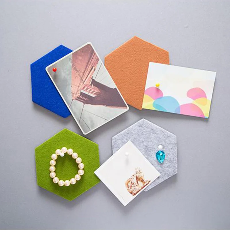 DIY Войлок шестиугольник фон доска головоломка фото настенная украшение ремесло