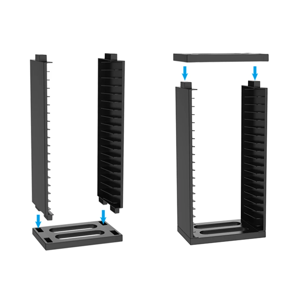 Двухслойный игровой диск для хранения игр башня Держатель дисков вертикальная