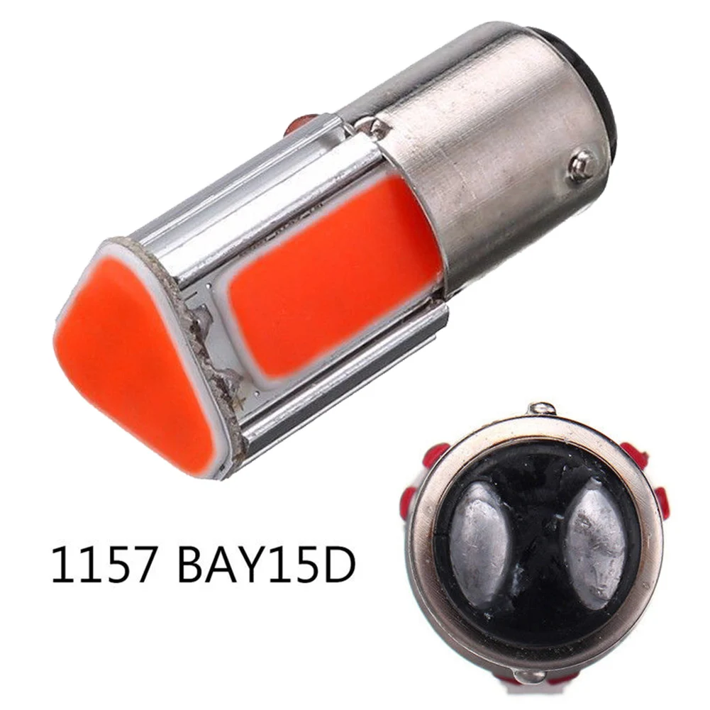 2 шт. 1157 BAY15D COB светодиодный с низким потреблением Высокая Яркий долгий срок