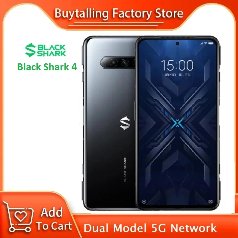 Глобальная версия оригинальный черный Акула 4 5G игровой мобильный телефон 6 67