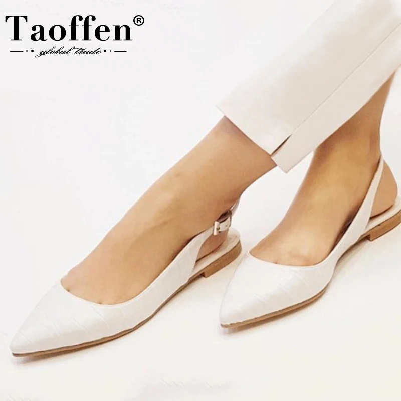 Taoffen/женские босоножки на плоской подошве Пикантная Летняя обувь с острым носком