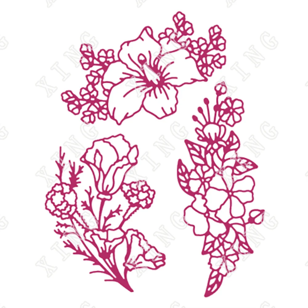 Лидер продаж новинка формы для вырезания по металлу с цветочным принтом любовь