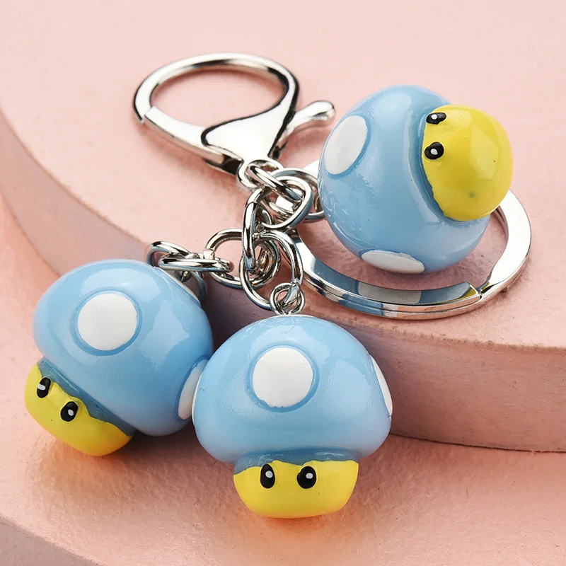 Новая Мода Анимация брелок с рисунком из игры Супер Марио милый Гриб деликатес