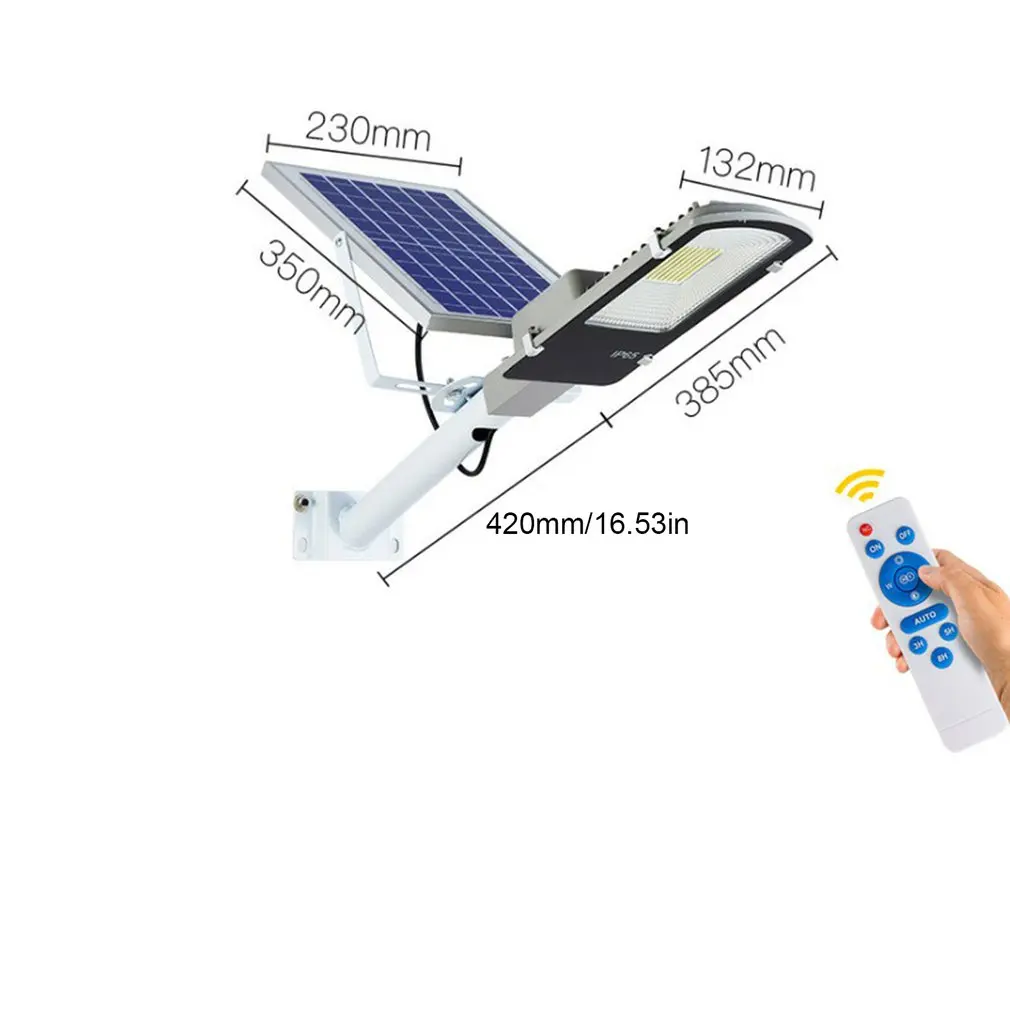 

Solar Led Light Outdoor Waterproof Wall Lamp CooL White Street Lamp with Remote Road Brightness 200W 150W 100W 50W for Garden