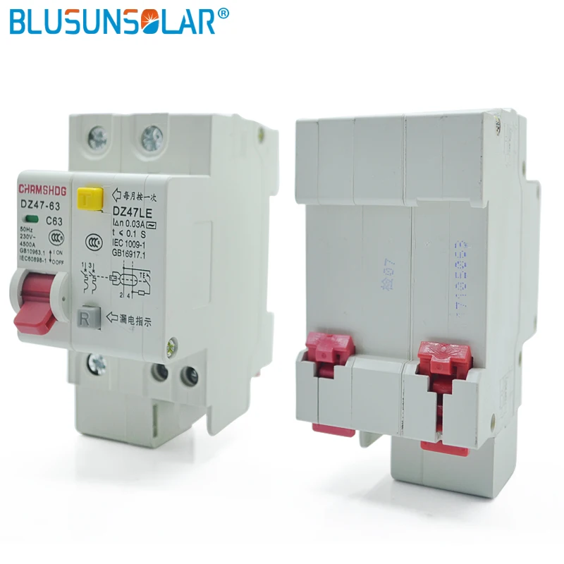10 pec RCBO SOLARB 230 В 1P + N 2P 3P автоматический выключатель остаточного тока с защитой от
