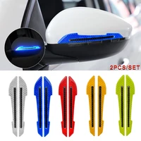 2pcsset auto decorations car rearview mirror anti collision warning strip car reflective warning stickers car reflective strips