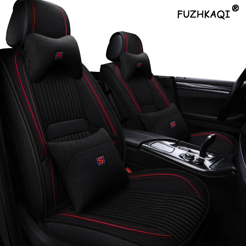 Чехол на сиденье автомобиля FUZHKAQI для kia rio 4 5 renault megane 2 3 fiat bravo vw polo 6r daewoo nexia