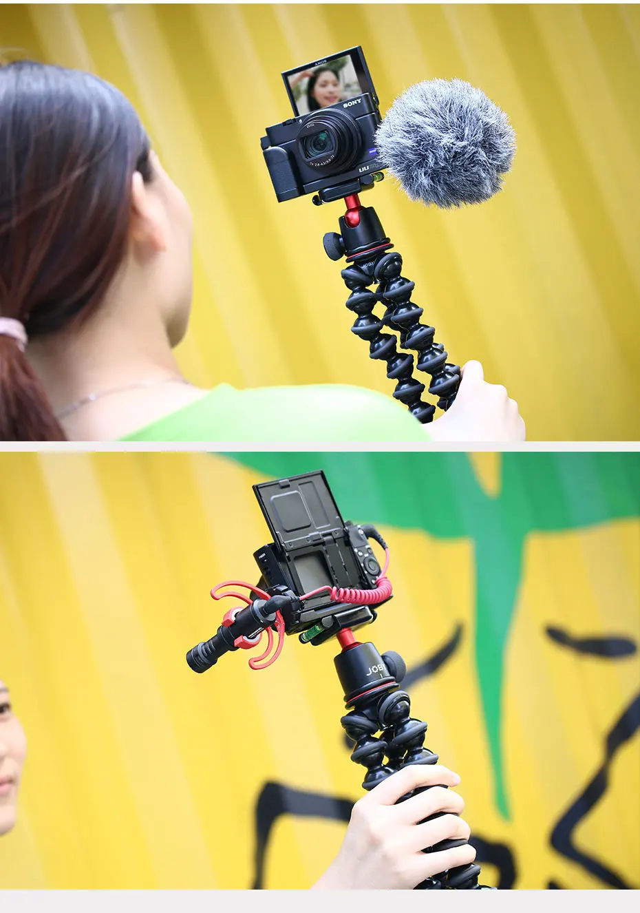 UURig R017 микрофон L Тип рукоятка для камеры sony RX100 VII/M1-M6 алюминиевый L Кронштейн пластина для микрофона светодиодный свет видео