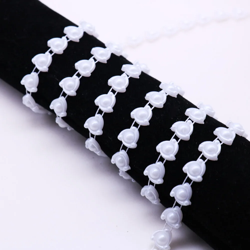Новинка 2019 цепочка с имитацией жемчуга шириной 9 мм 2 ярда свадебная для шитья