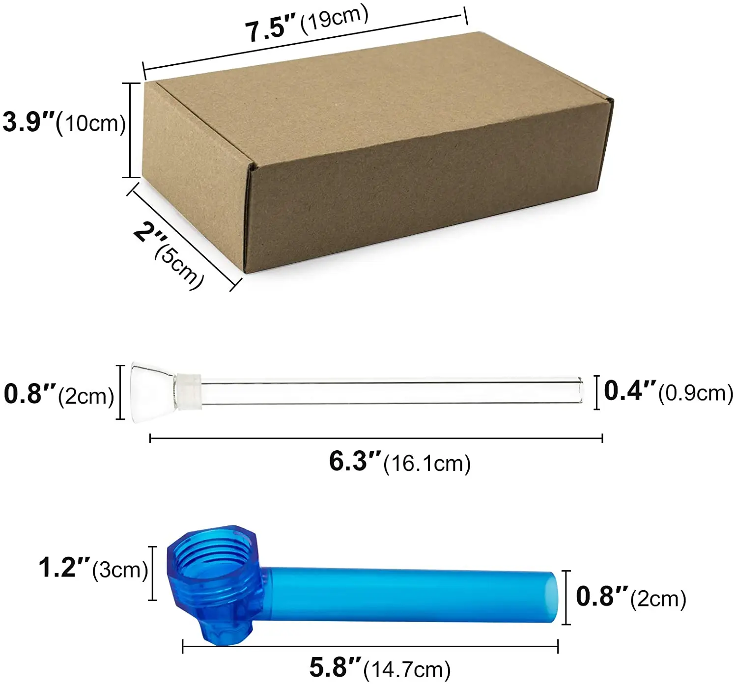 

Travel Water Pipe kit Screw on Bottle Converter