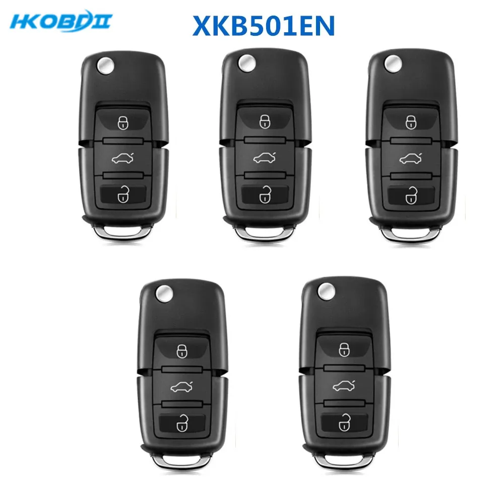 HKOBDII Xhorse VVDI провода XK XKB501EN 3 кнопки Дистанционное проводное Универсальный VVDI2