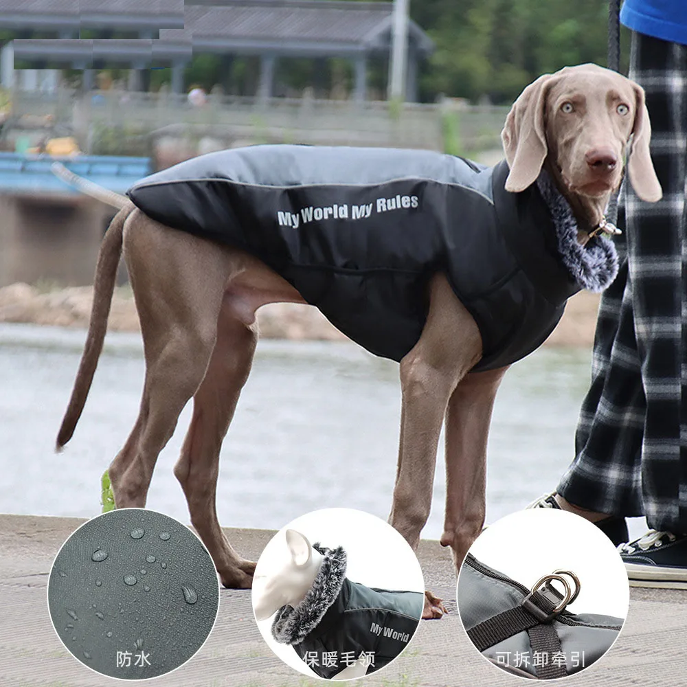 

Pet Thicken Cotton Vest Dog Windproof Cold Warm Cotton Jacket Pet Apparel Clothes Vest Suitable For Small Medium Large Dog