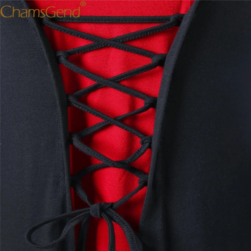 Женское готическое платье с капюшоном длинное перекрестной шнуровкой костюм для