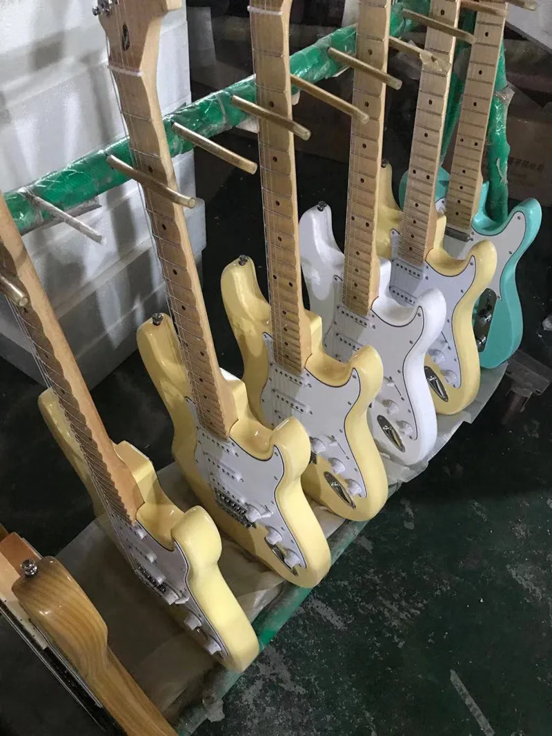 6-струнная Электрогитара электрическая гитара кремового цвета экспорт с завода