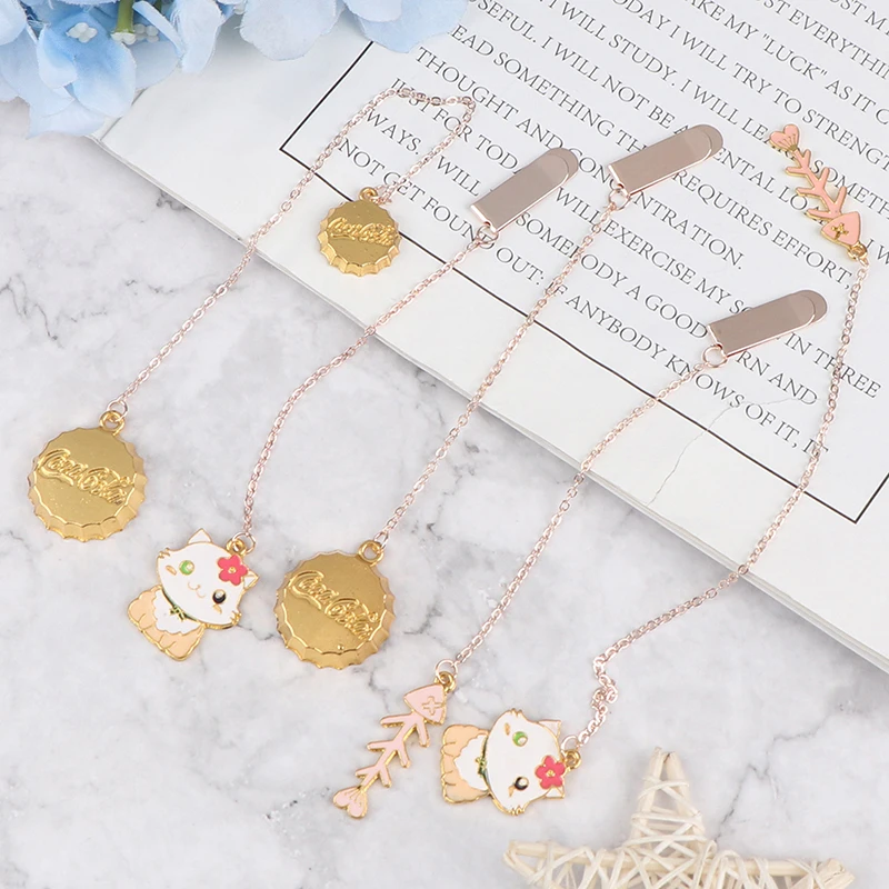 1 шт. милые металлические закладки канцелярские принадлежности школьные офисные