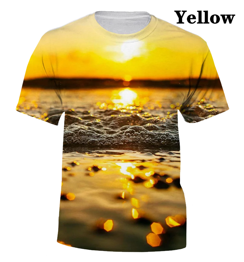 

Summer leisure and cool sunset new high-quality T-shirt (the best gift)