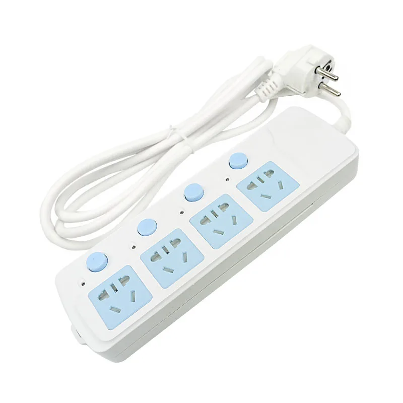 Новый Мощность полосы гнездо для шнура удлинителя 2 5 м 4/8 AC розетка адаптер