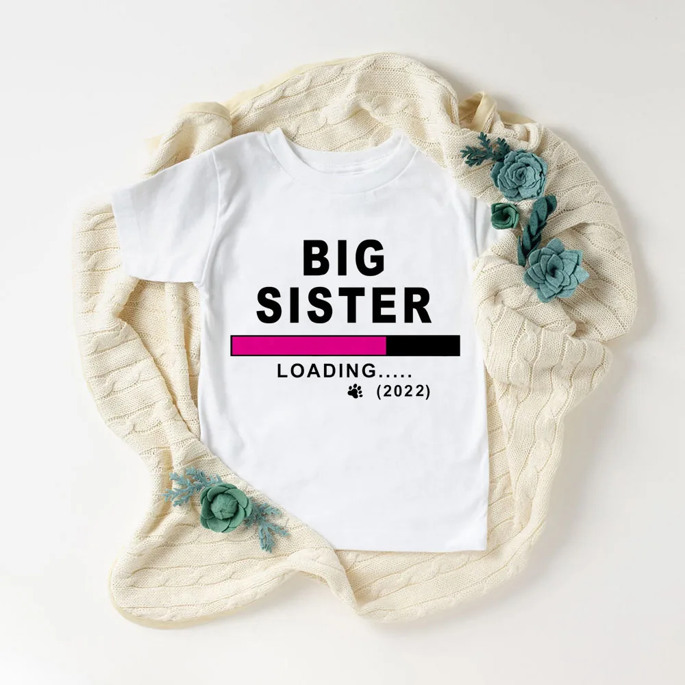 Camiseta de verano a la moda para ni&ntilde;os, camisa blanca de manga corta, Tops con estampado de letras, 2022-3