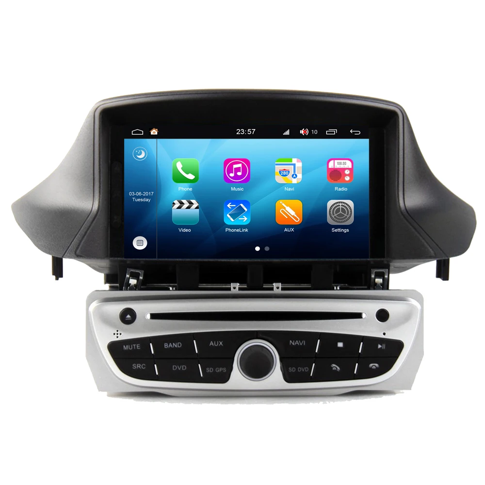 Автомагнитола RoverOne на Android 8 0 с восьмиядерным процессором DVD GPS для Renault Megane III 3