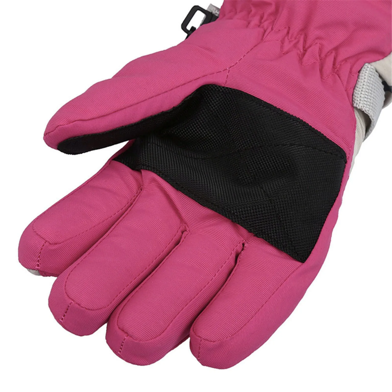 

Kids Ski Gloves Winter Warm Lining Snow Adjustable Waterproof Windproof Cold