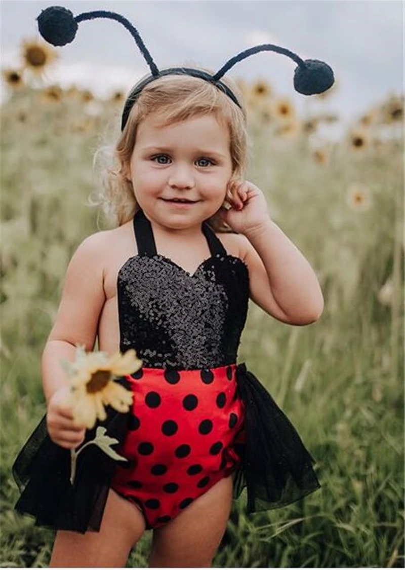 Одежда для новорожденных девочек от 0 до 24 месяцев комбинезон в виде божьей