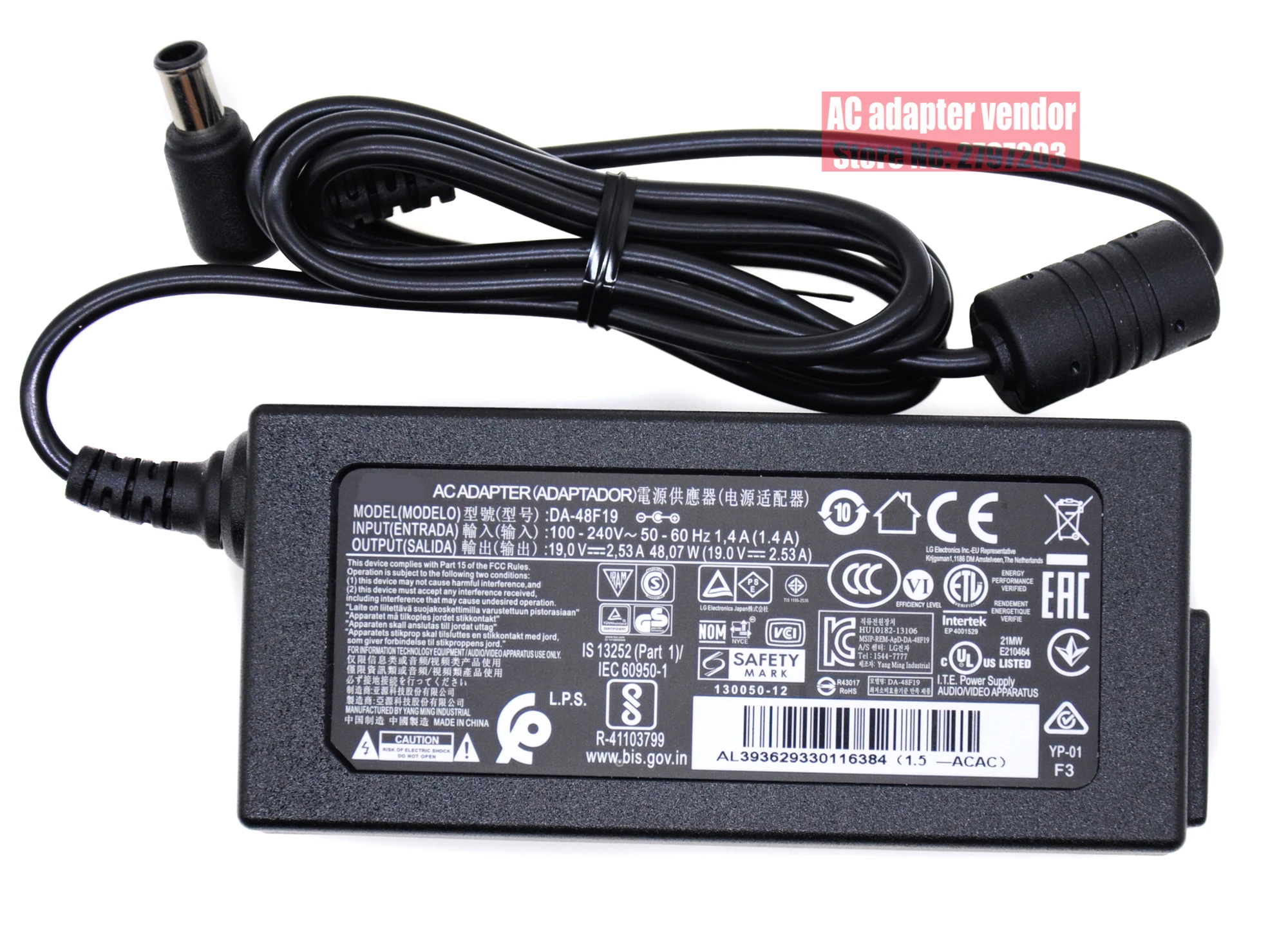 

brand new Original FOR LG 32mb25vq-B/C-L 19V 2.53A AC adapter Power supply Charger cord DA-48F19 LCAP35