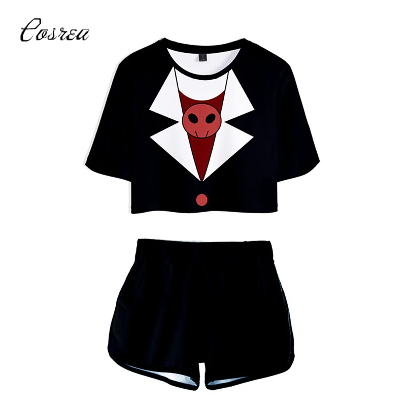 Alastor аниме хазбин Косплей отель шорты спортивный костюм футболка Charlie тройники