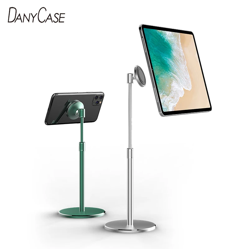 

Universal Tablet Stand For iPad Pro Air 4 10.2 iPhone11 12 Holder Desktop Magnetic Wireless Charge Rotation Mobile Phone Support