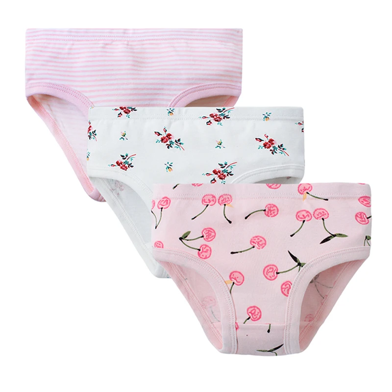 Calzoncillos de algod&oacute;n para ni&ntilde;os y ni&ntilde;as, ropa interior bonita, B&oacute;xer, 3 unids/lote-1