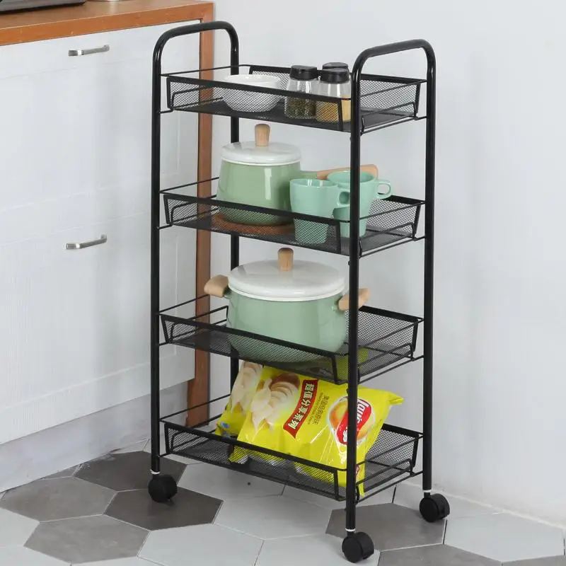 

Rack Estantes Raf Sponge Holder Bathroom Scaffale Repisas Organizacion Organizer Prateleira with Wheels Kitchen Storage Shelf