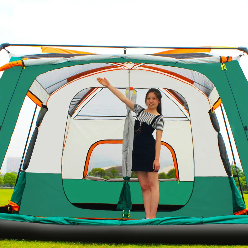 Online Im Freien Zelt Wasserdicht Carpas De Camping Zelte Dual Schicht Ultraleicht 8 Person Strand Zelt Wandern Reise Zelt Barraca Acampamento