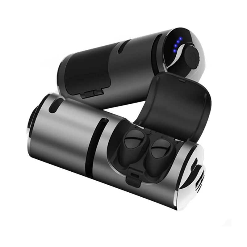 Наушники вкладыши TWS с Беспроводной спортивные наушники синий зуб зарядный чехол