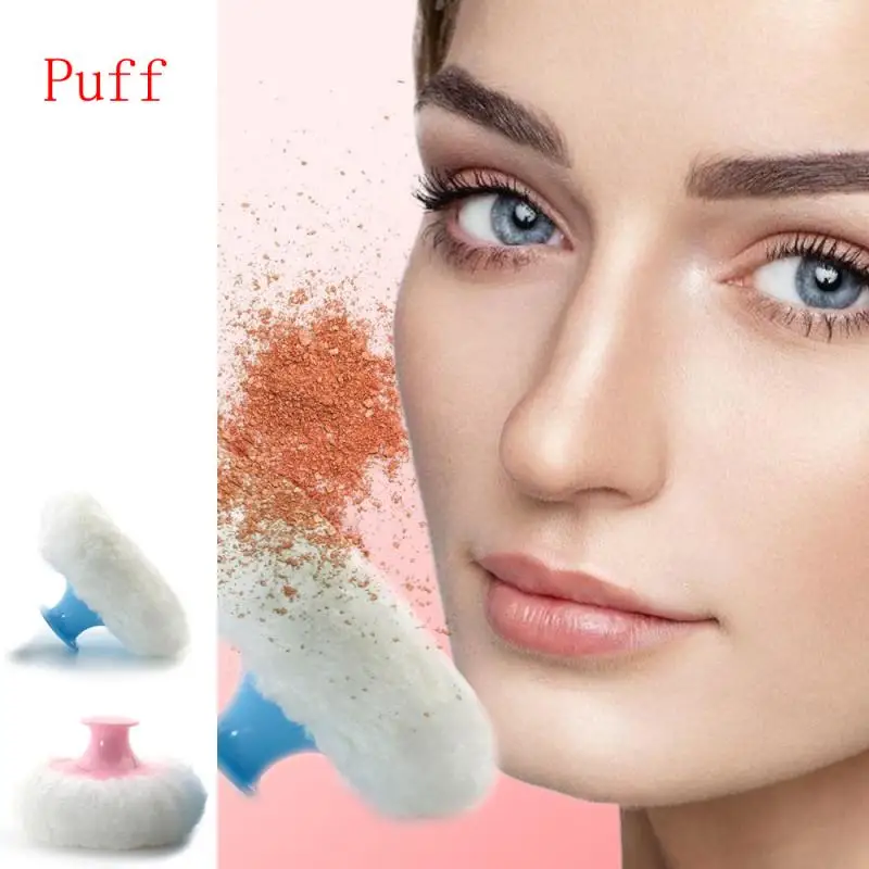 Factory Price Makeup Tools Powder Puff Loose Powder Puff Cosmetic Plastic Head Plush Honey Powder Puff
