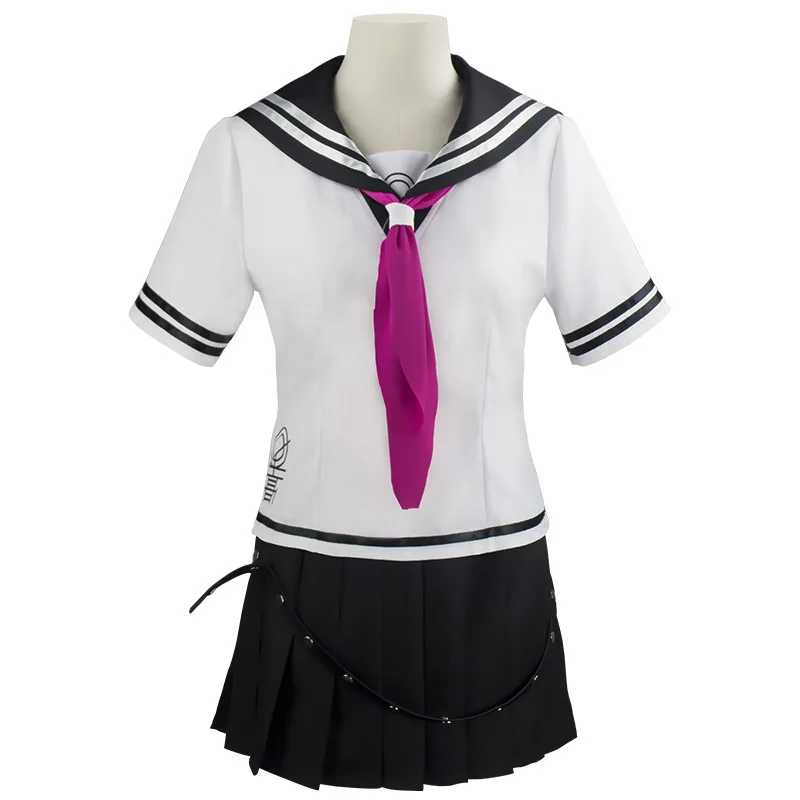 Lucashan аниме Ибуки миоды косплей костюм 9 шт. Dangan Ronpa 2 рубашка парик платье