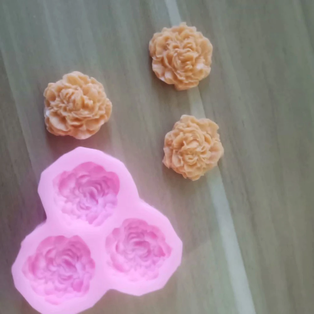 

3D Rose Cake Mold Pink Silicone Chocolate Fondant Candy Baking Mold Reusable Flower Shaped Pastry Making Mould Patisserie 520