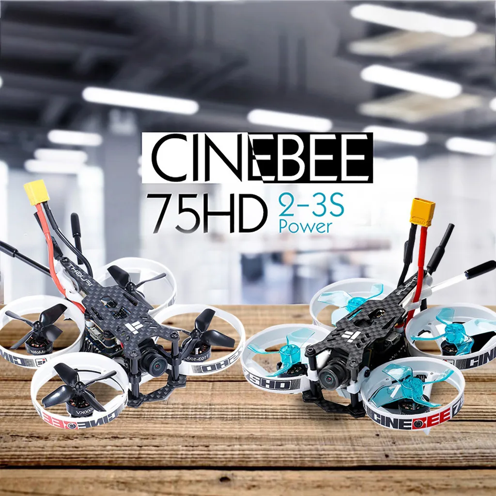 IFlight CineBee 75HD Крытый FPV гоночный Дрон Квадрокоптер мультиротор 75 мм Whoop W/Frsky XM + RC