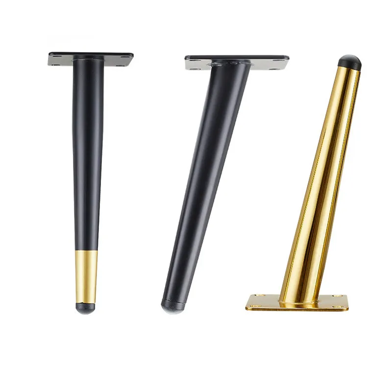

4PCS 10-45cm Modern Tapered Metal Furniture Legs for Sofa Chair Cupboard Table Bed Wardrobes Furniture Hardware Feet Accessories