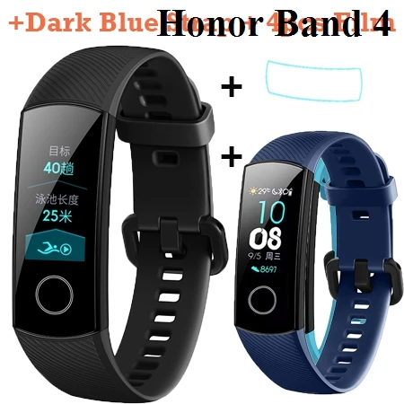 Умный Браслет Huawei Honor Band 5, Оксиметр кислорода в крови, Honor Band 4, сенсорный экран, пульсометр, Кнопка сна, глобальная версия - Цвет: Package 8