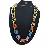 color acetic acid simple personality charm necklace womens short necklace choker
