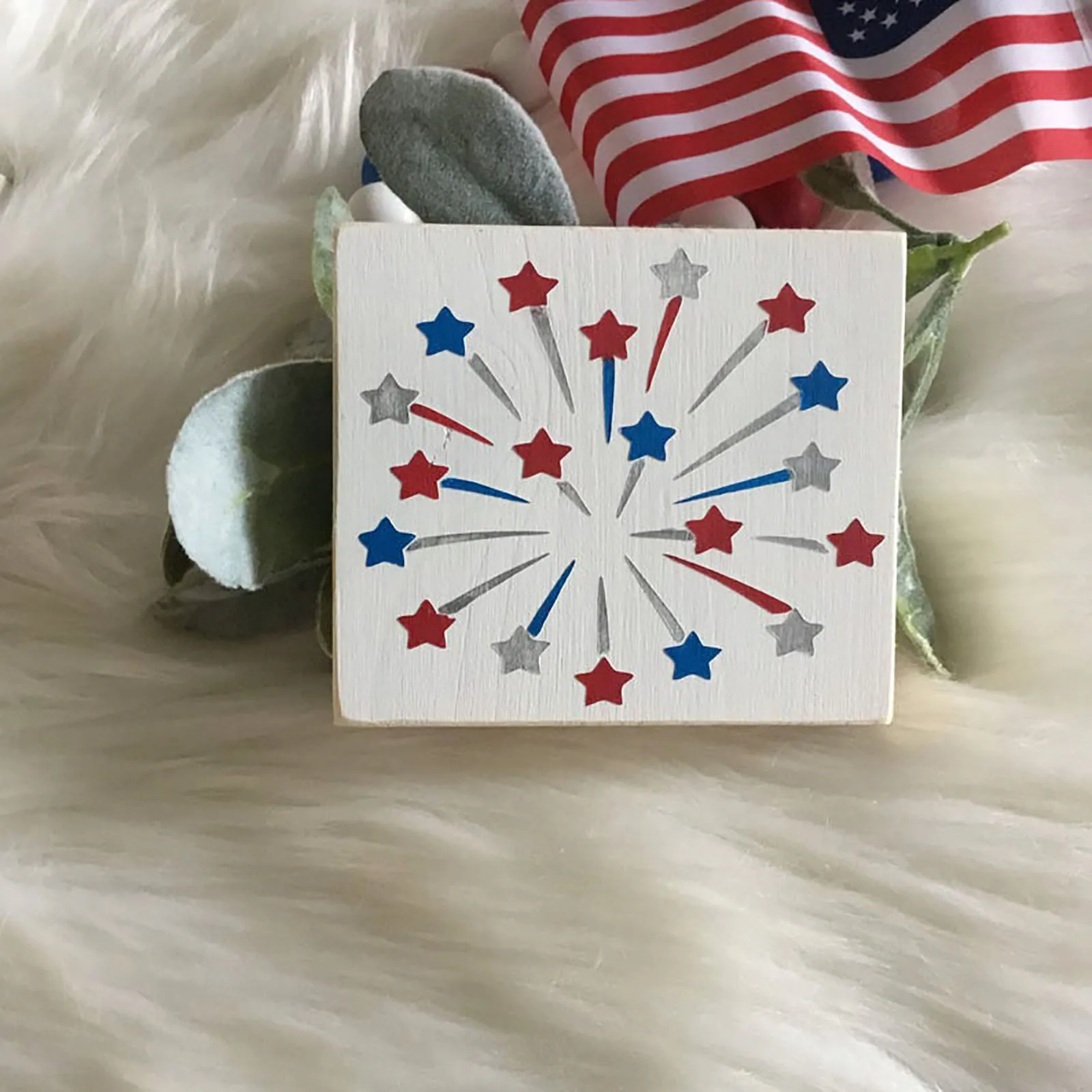 Деревянная табличка объявленная 4 июля День независимости США деревянная Бог